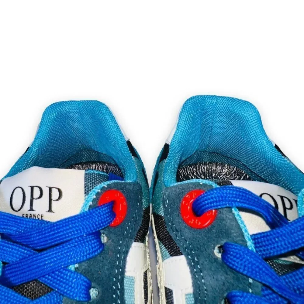 OPP France Lace-up Paint Sneakers 